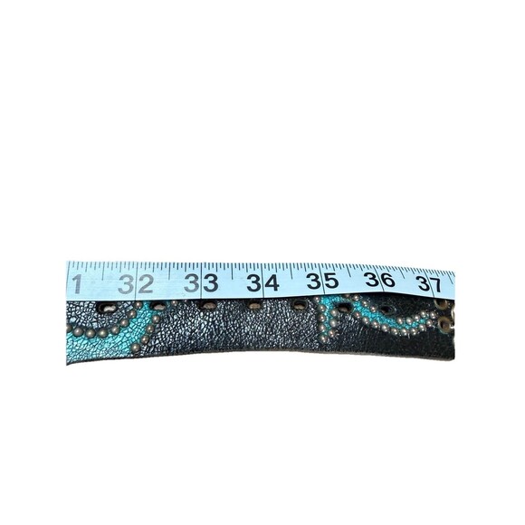 BALTAZAR Studded Rivets Rhinestone Western Belt 31.5\